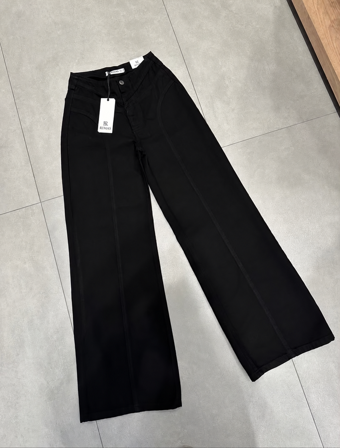 straight black jeans