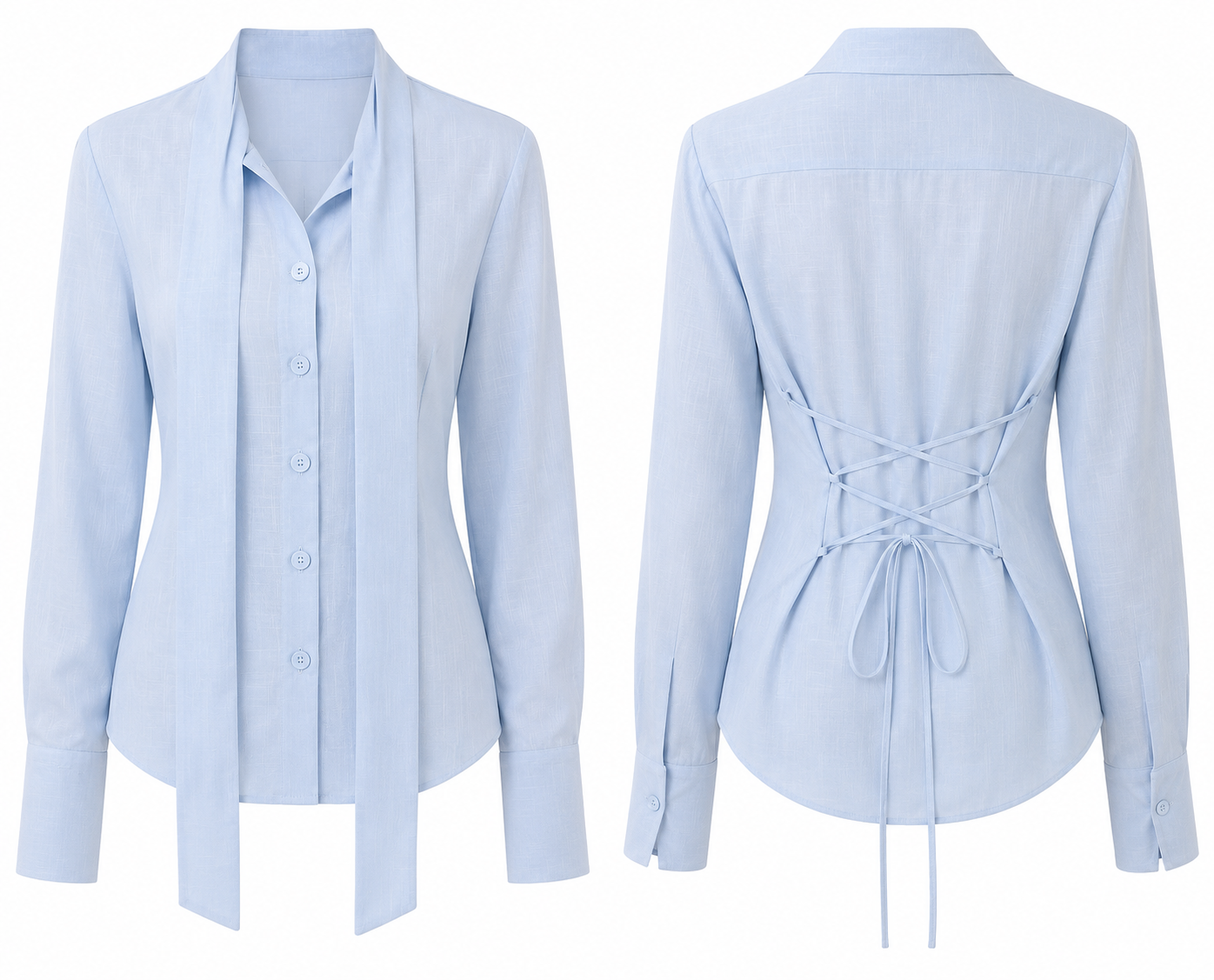 Soft Tie Blouse