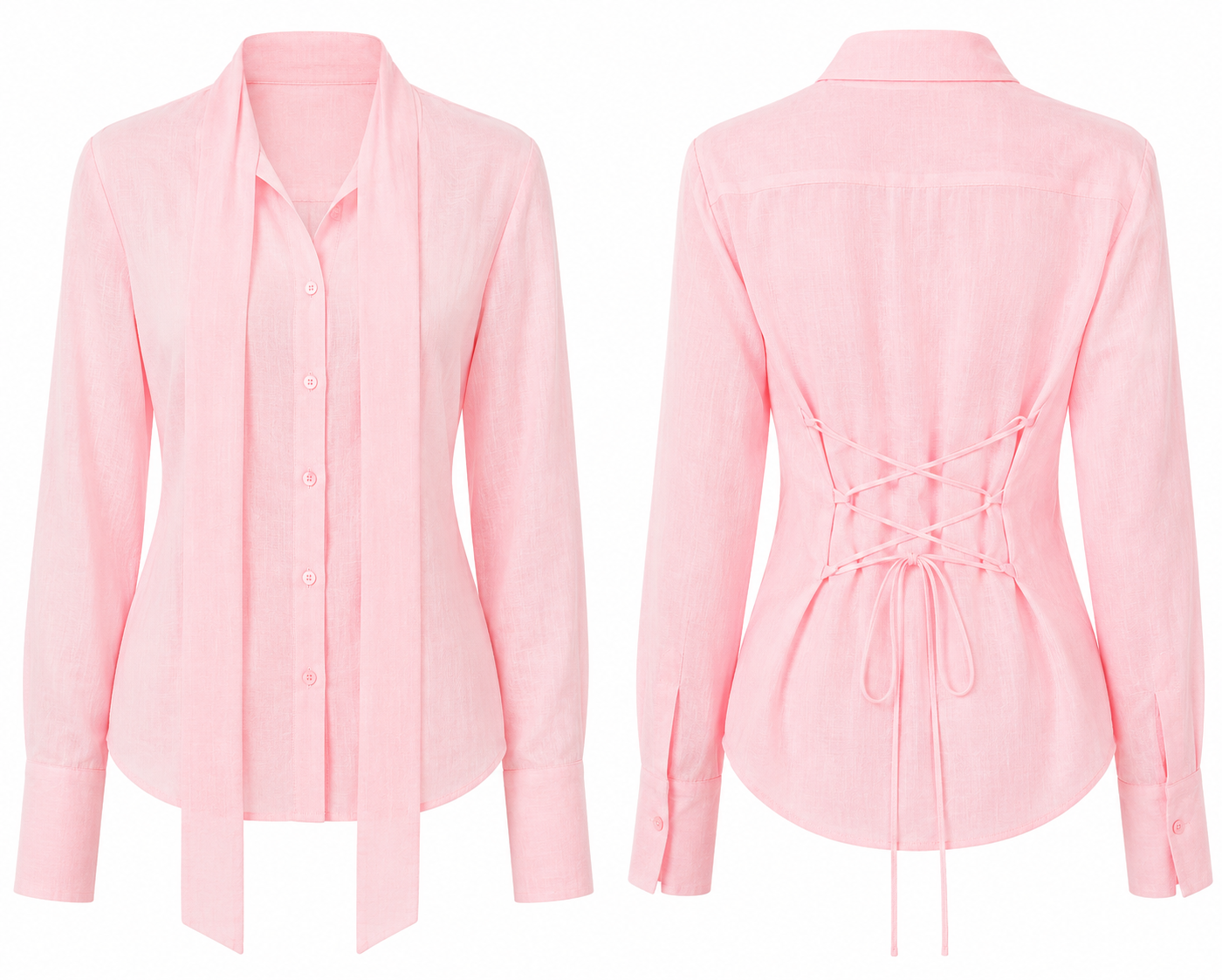 Soft Tie Blouse