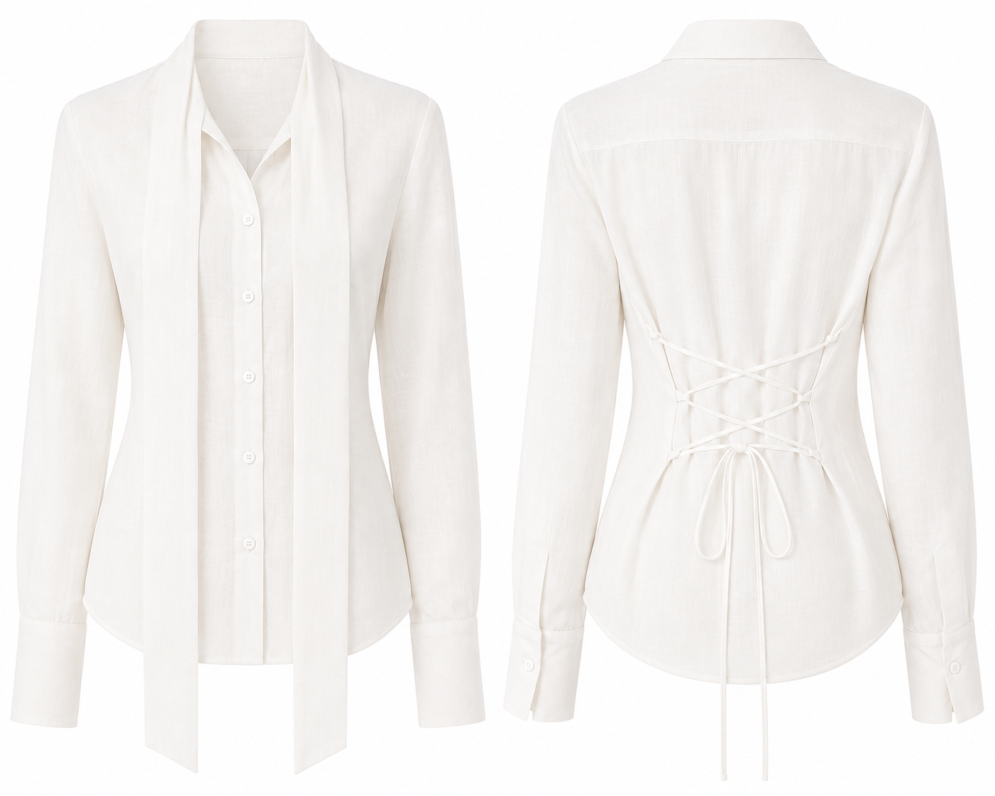 Soft Tie Blouse