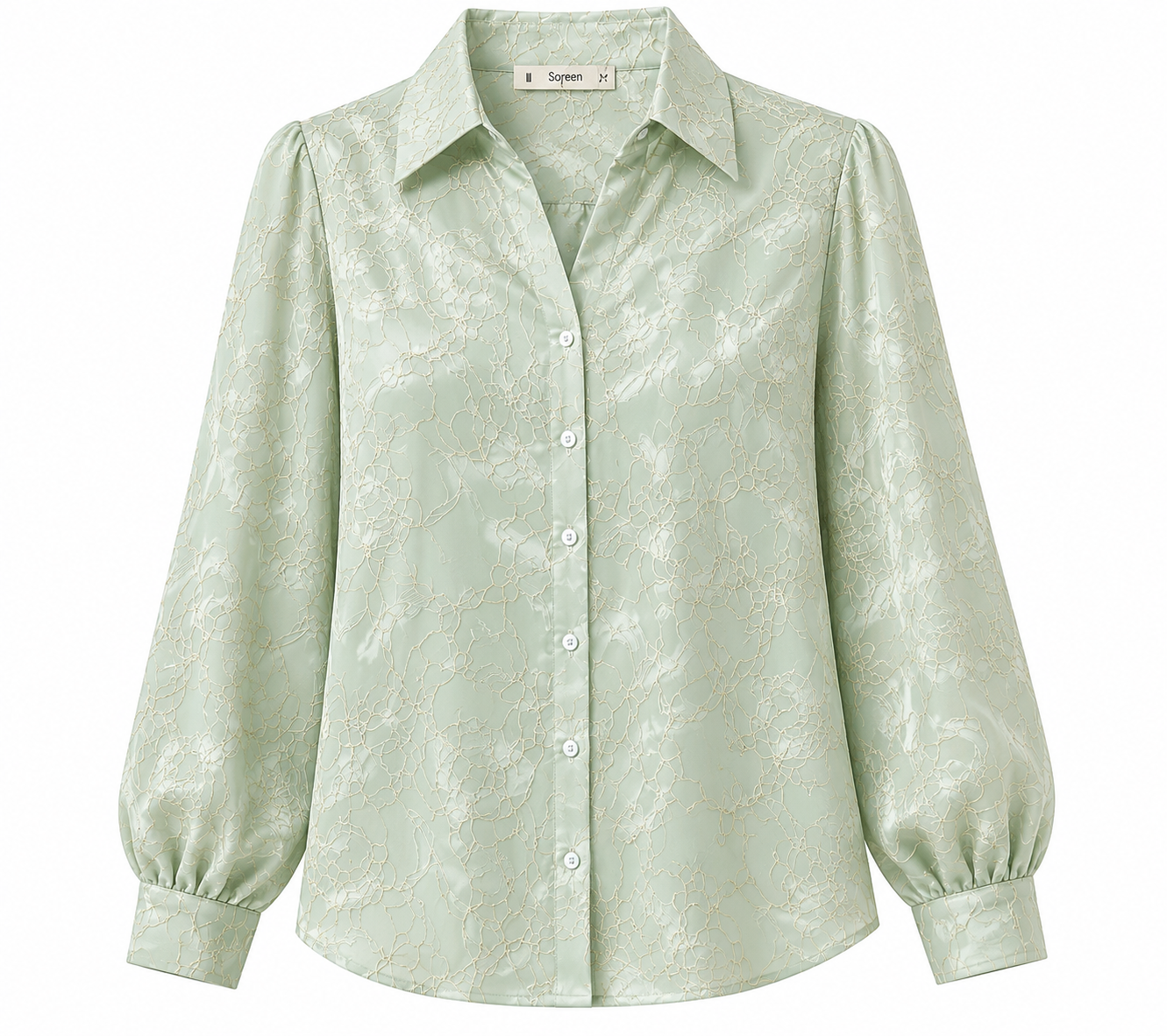 Mint Embroidered Shirt