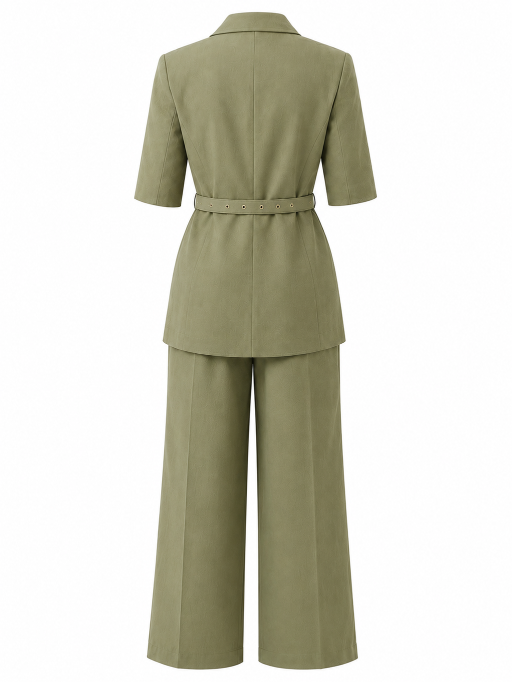 Green Wide Leg Suit