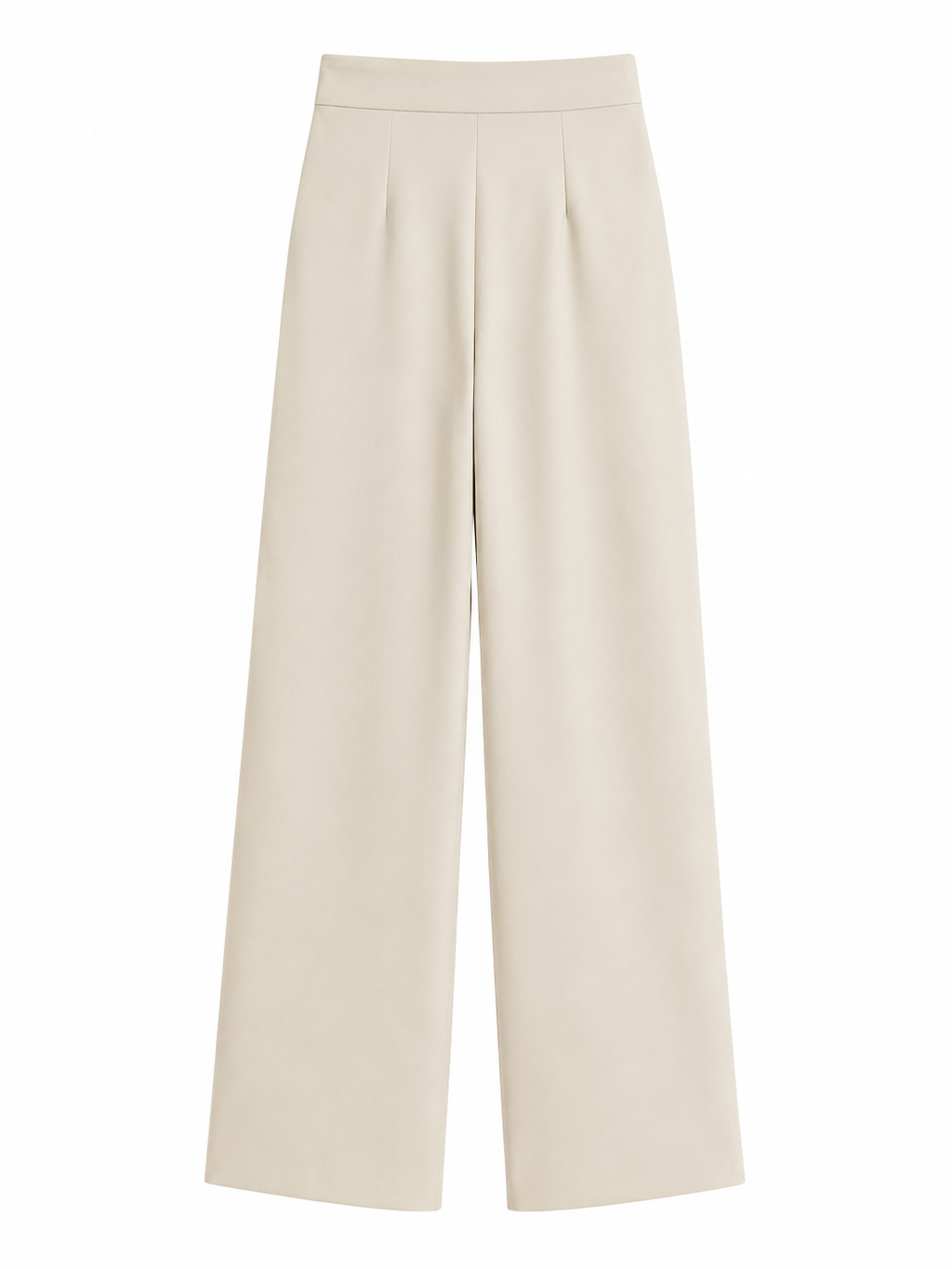 Cream Wide Leg Pants