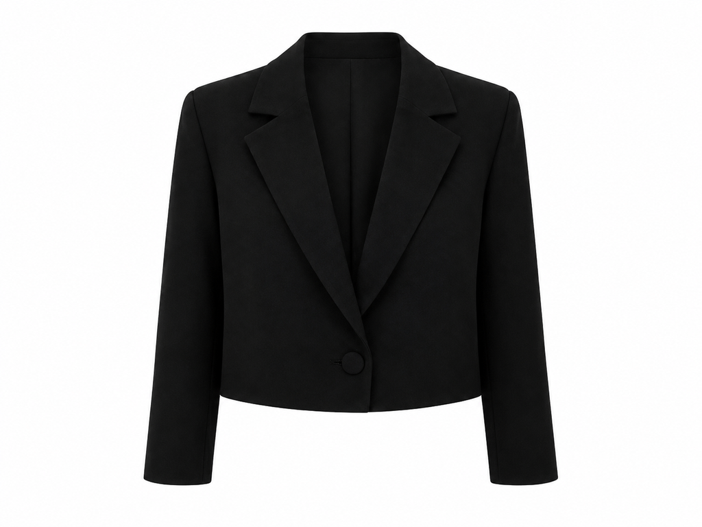 Black Cropped Blazer