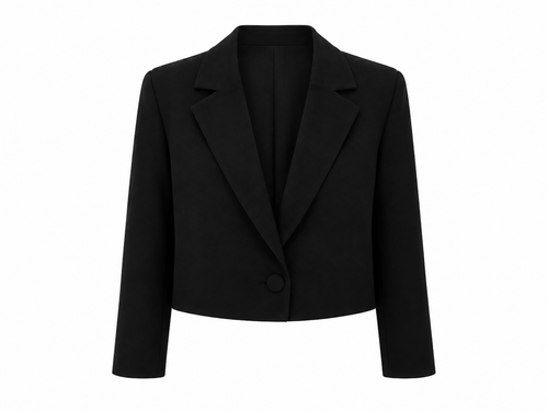 Black Cropped Blazer