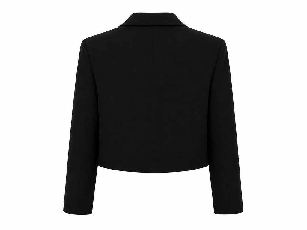 Black Cropped Blazer