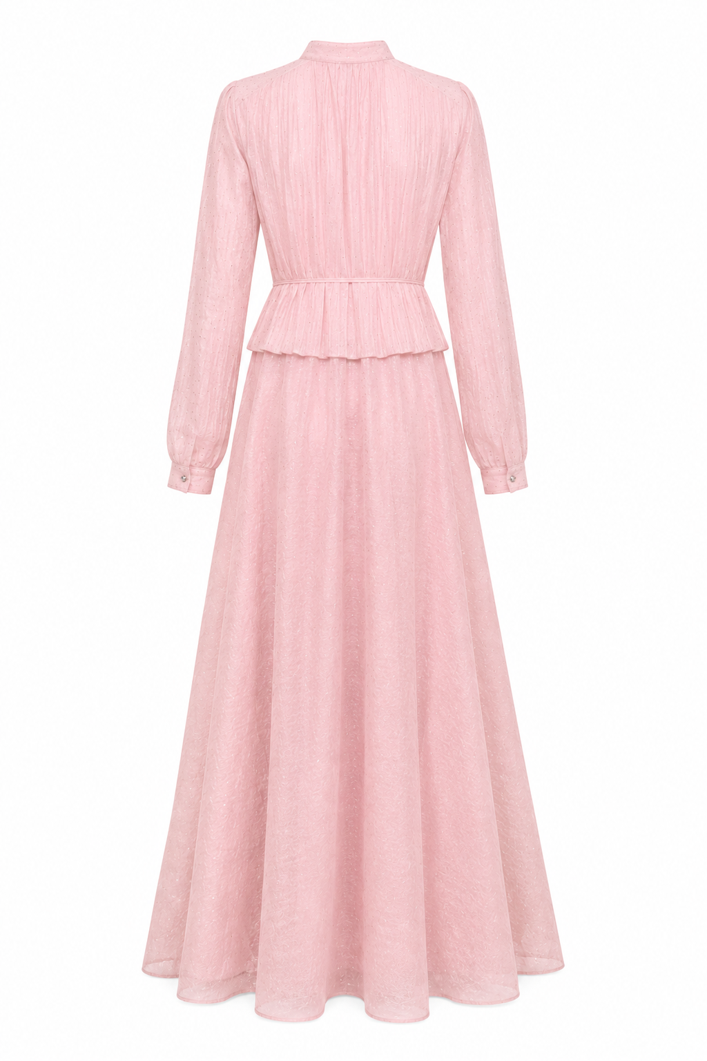 Pink Shimmer Maxi Dress