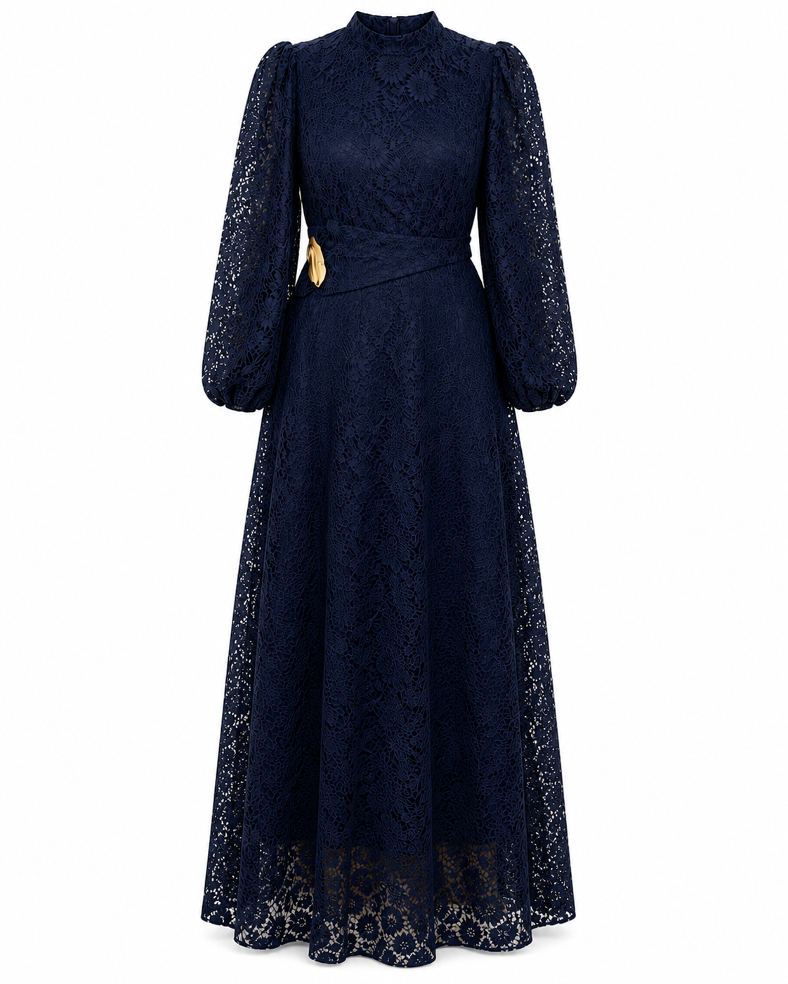 Navy Lace Maxi Dress