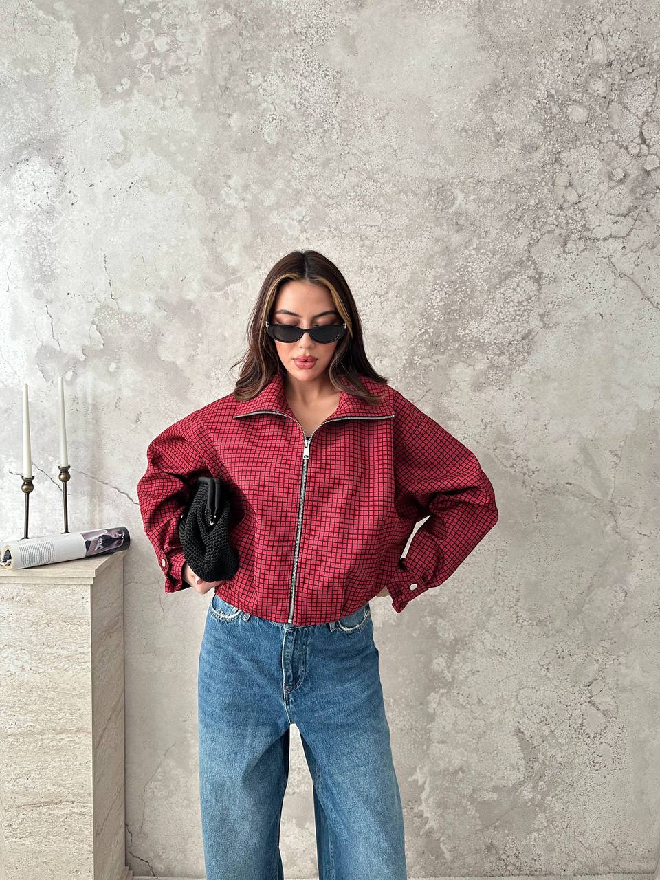 Cherry Check Jacket