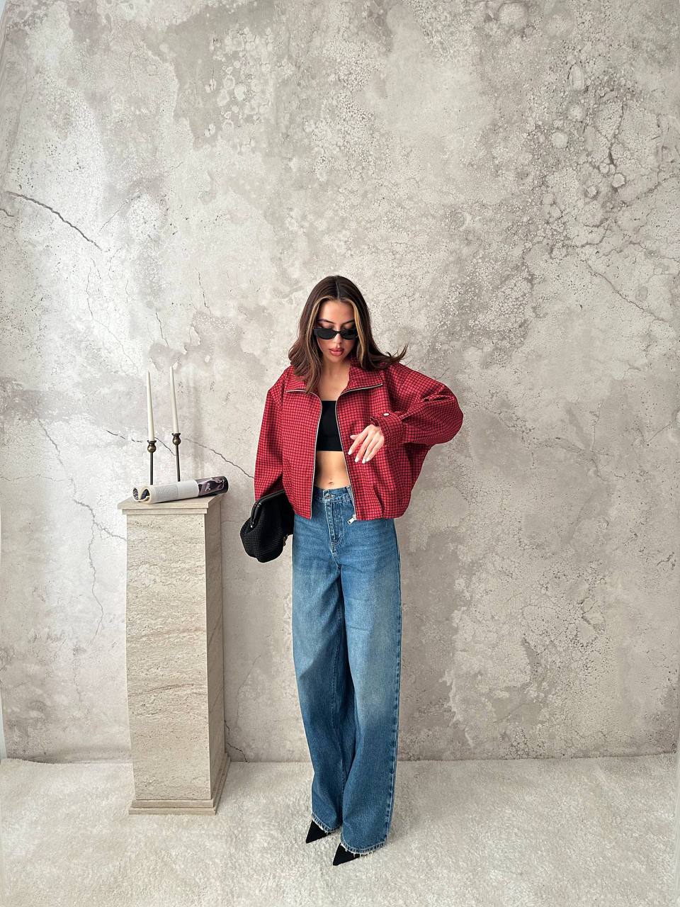 Cherry Check Jacket