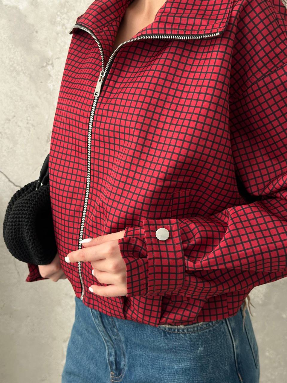 Cherry Check Jacket