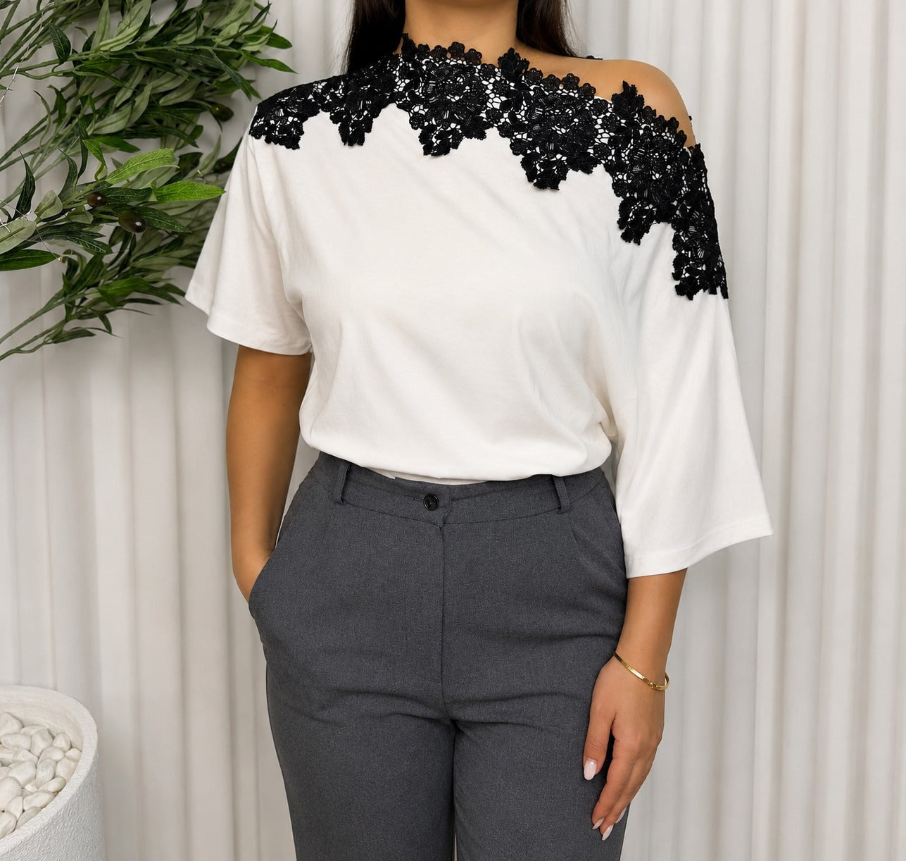 Noir Lace Top