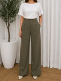 Olive High Waist Pants