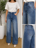 Wide Leg Crystal Jeans