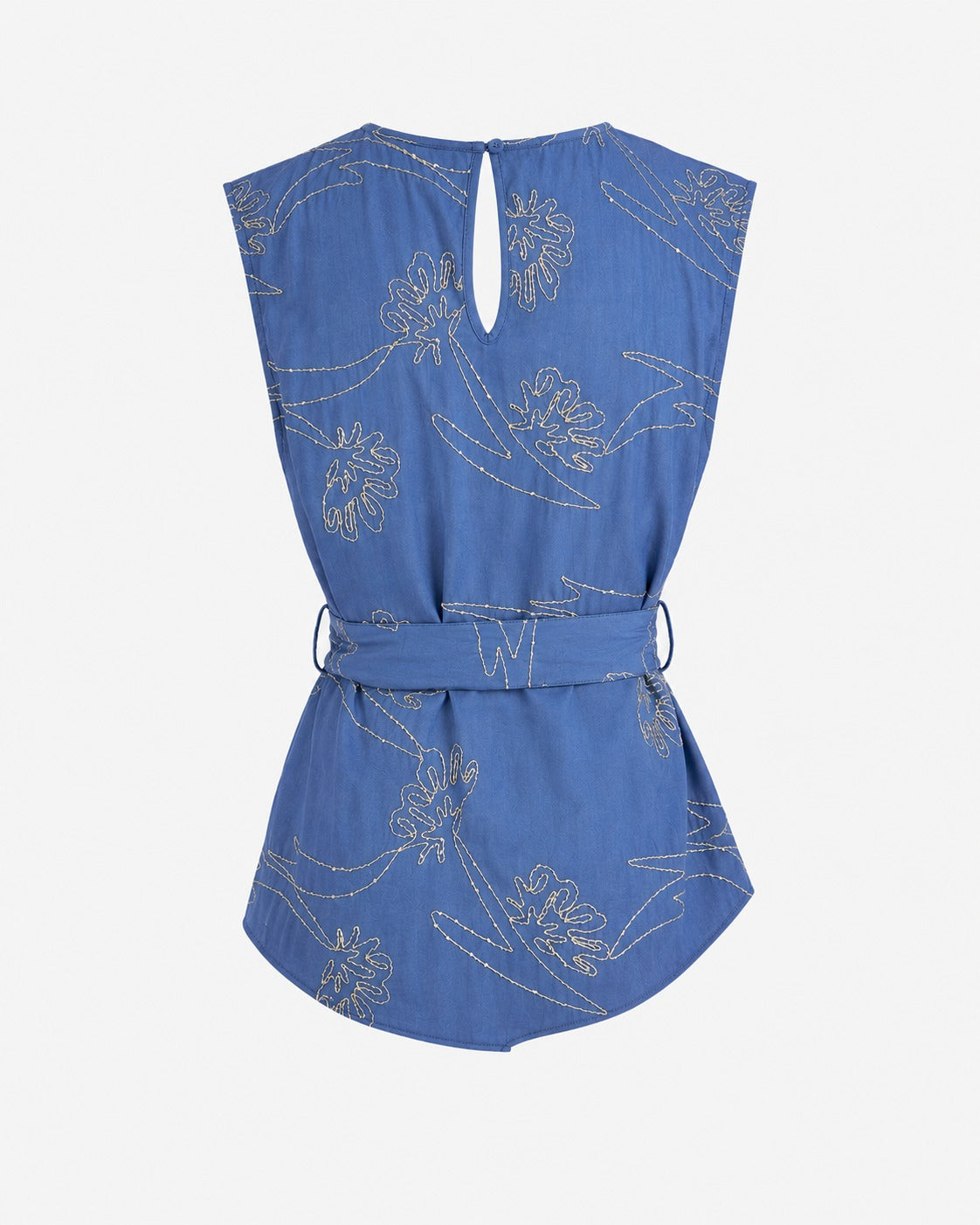 Blue Belted Top