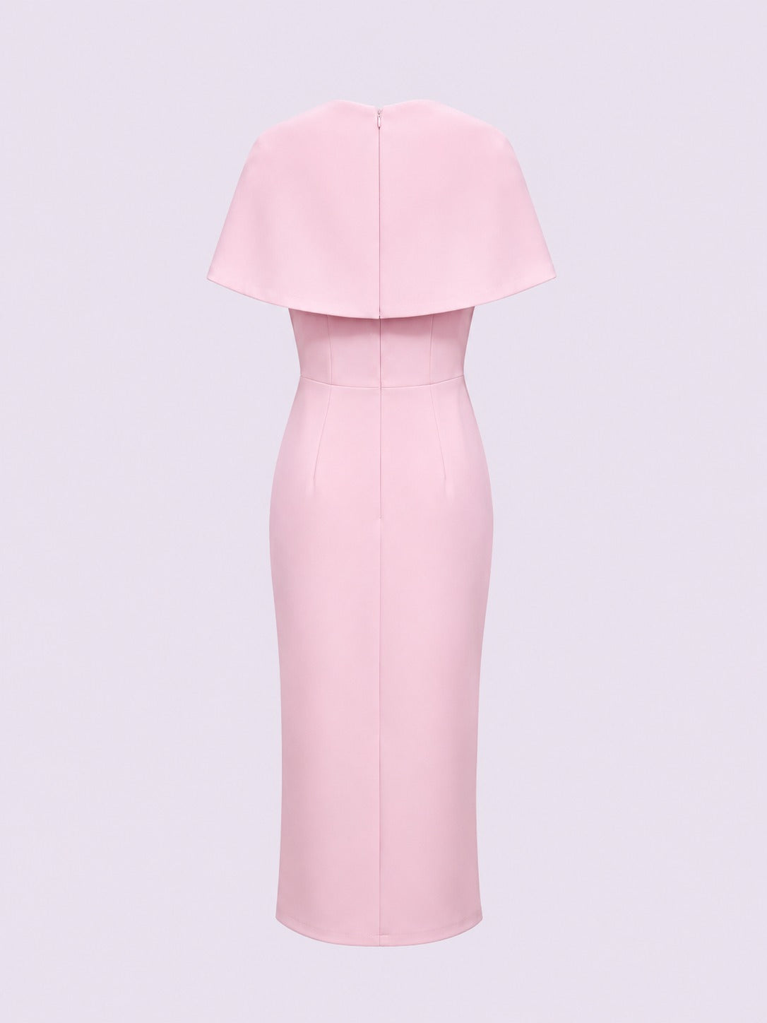 Soft Pink Cape Dress
