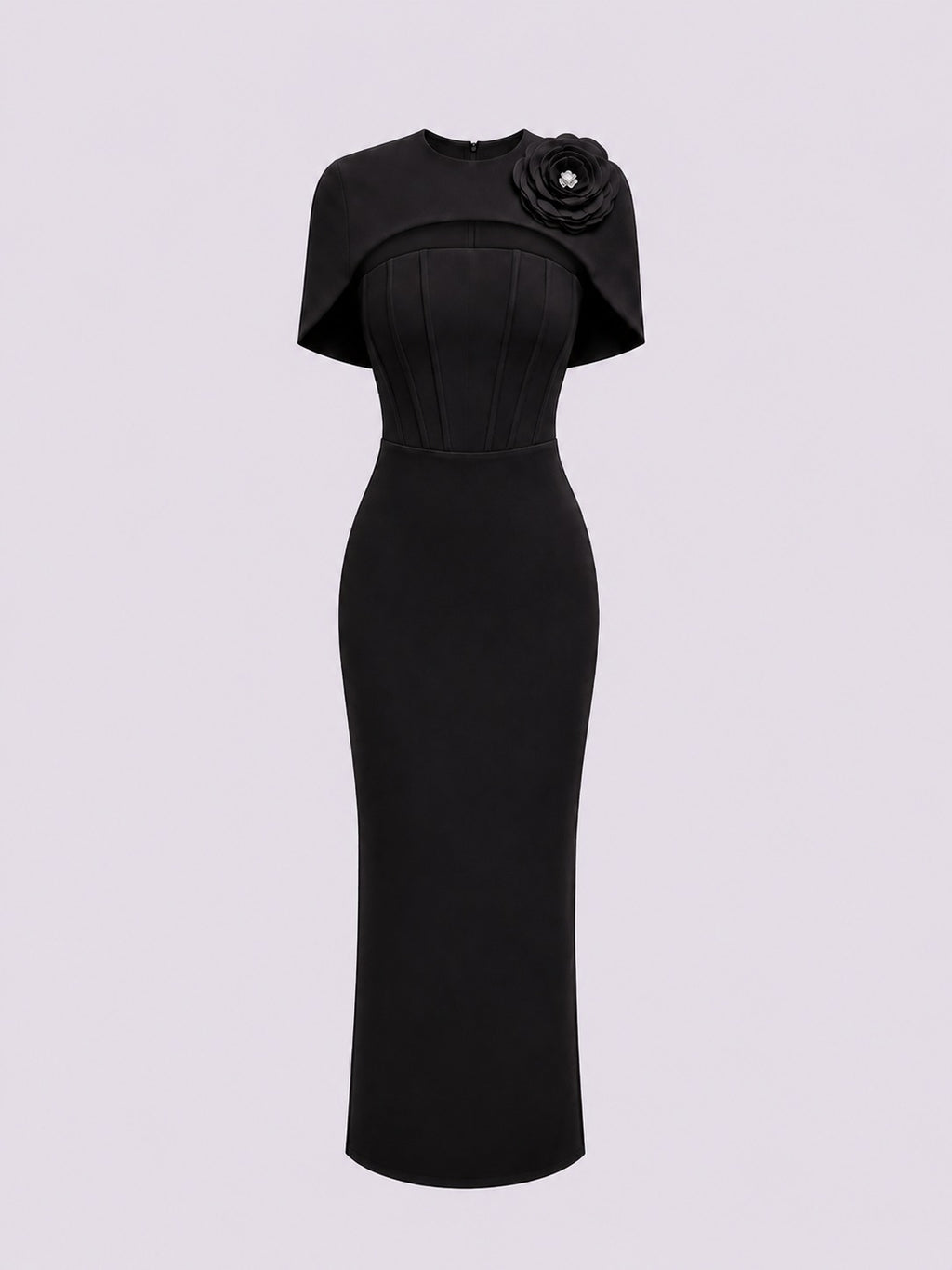 Classic Black Cape Dress