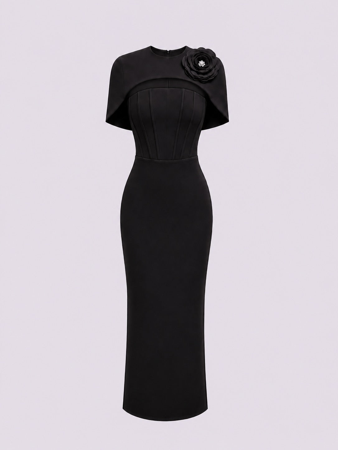 Classic Black Cape Dress