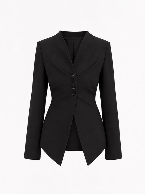 Black hourglass blazer