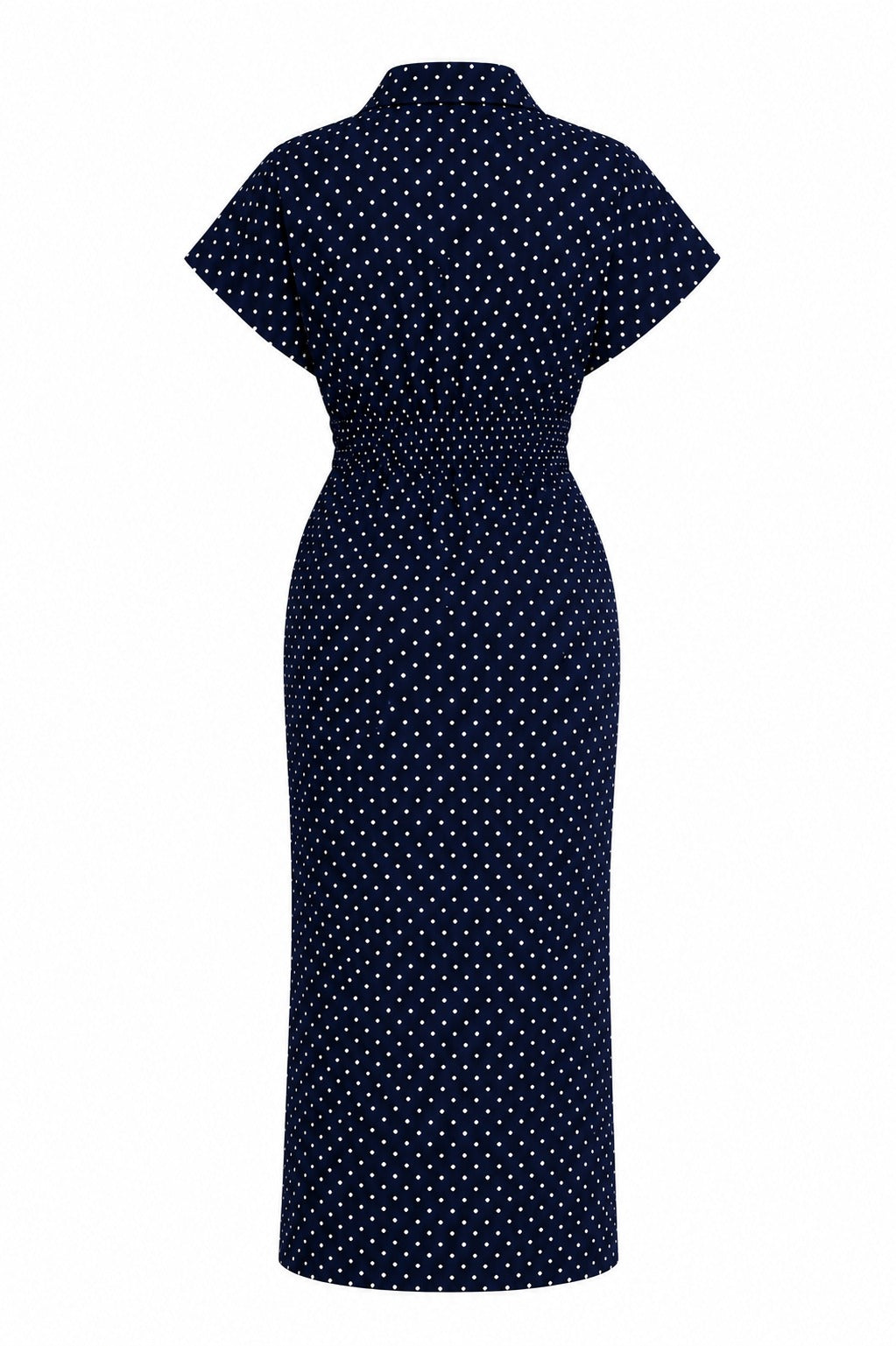 Polka dot shirt dress