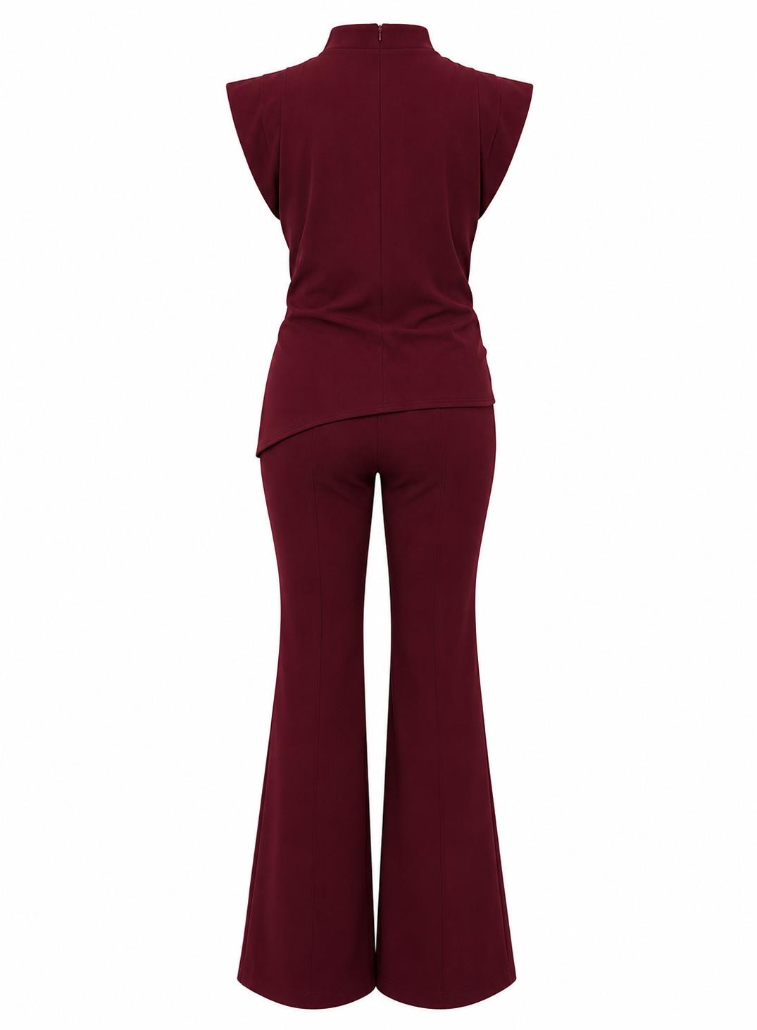 Burgundy Gold Detail Set