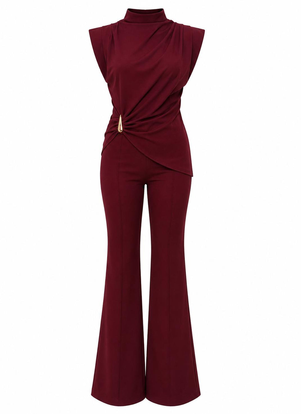 Burgundy Gold Detail Set