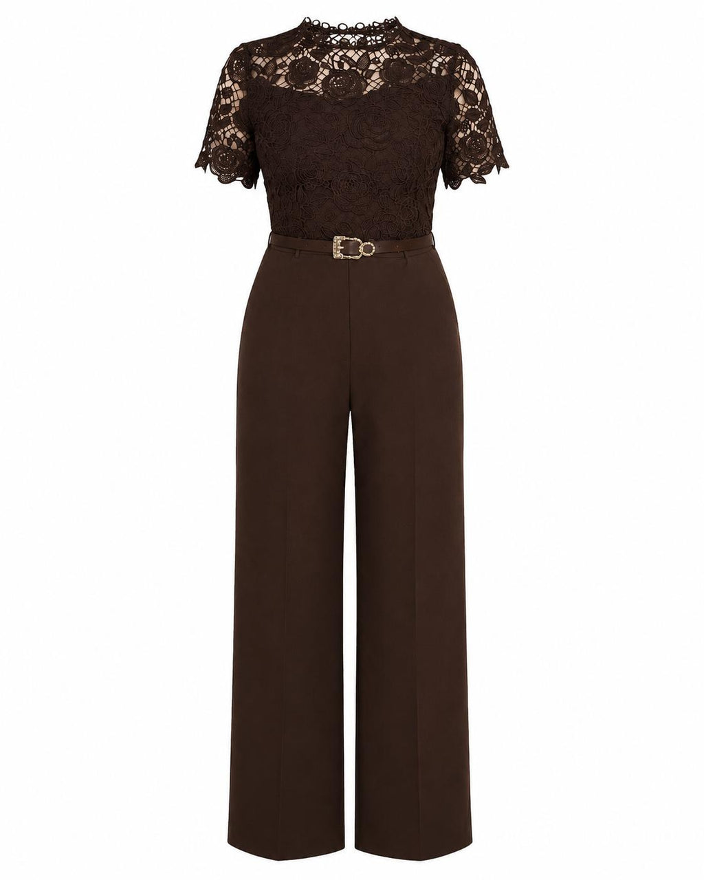 Mocha Lace Jumpsuit