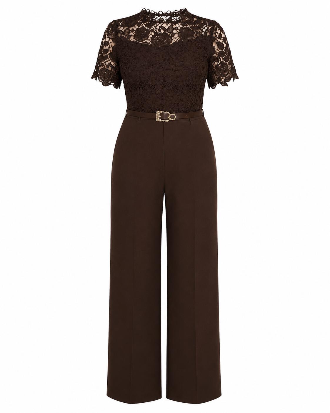 Mocha Lace Jumpsuit