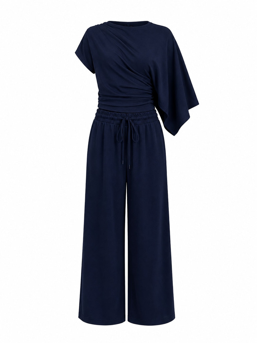 Navy Asymmetric Top Set