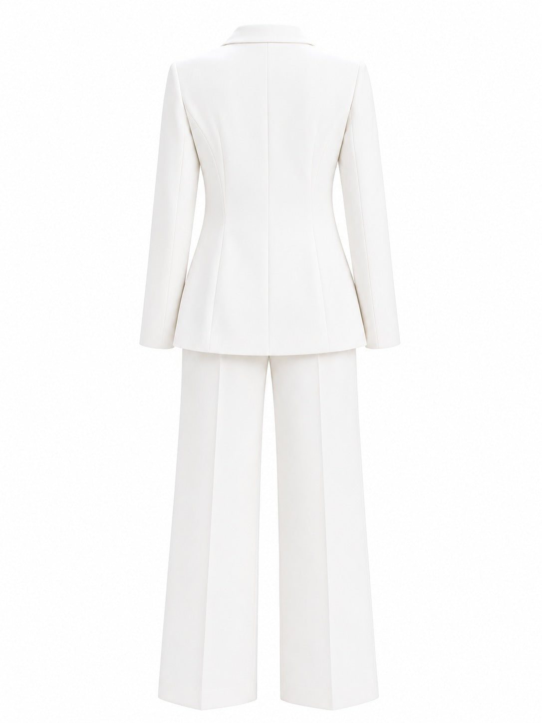 White Pearl Detail Suit Set