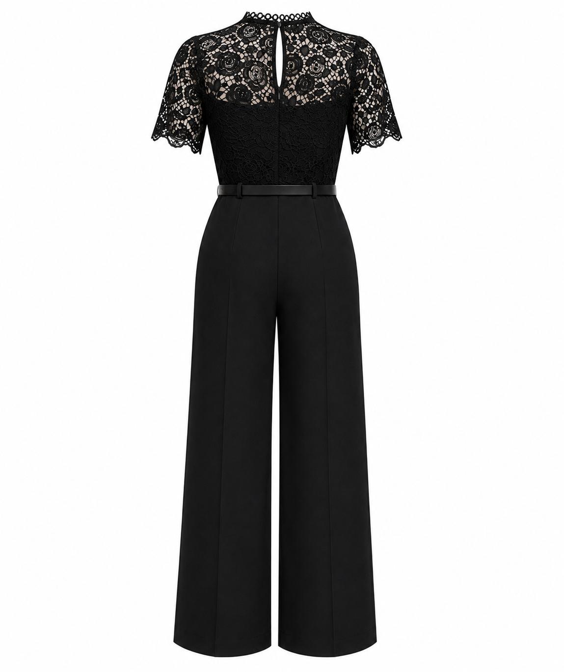 Black Lace Jumpsuit