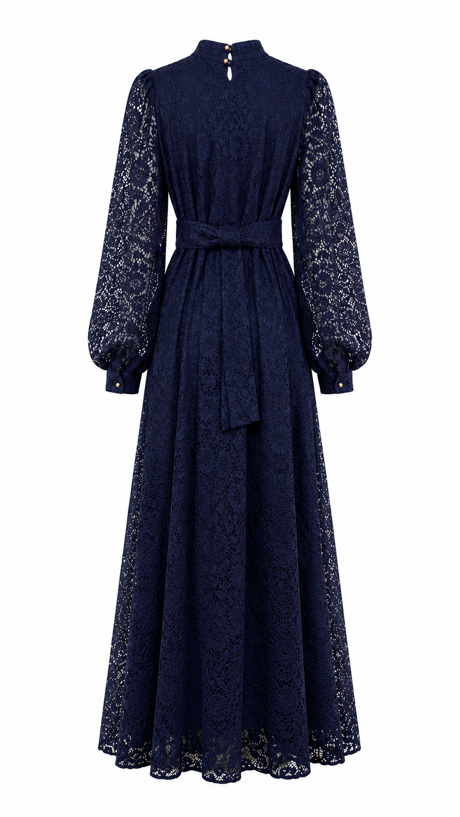 Navy Lace Maxi Dress