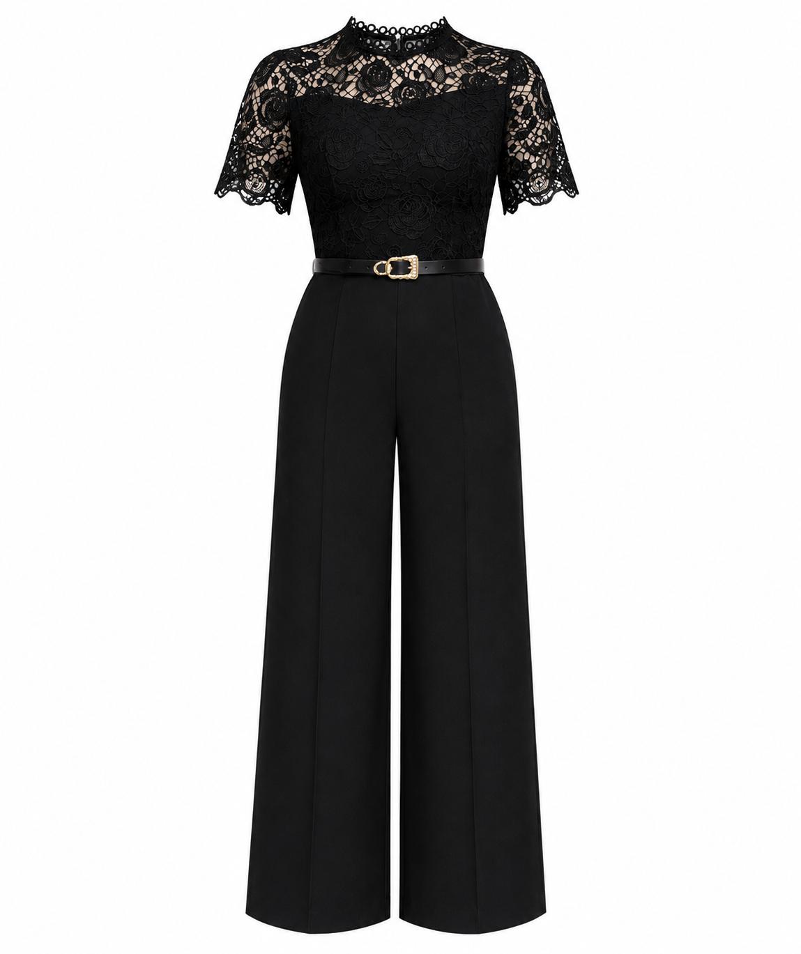 Black Lace Jumpsuit