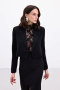 Black Cropped Blazer