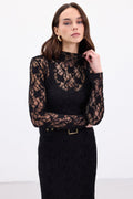 Black Lace Top